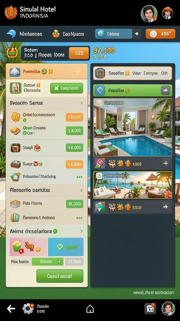 Tampilan antarmuka yang menarik dan user-friendly.