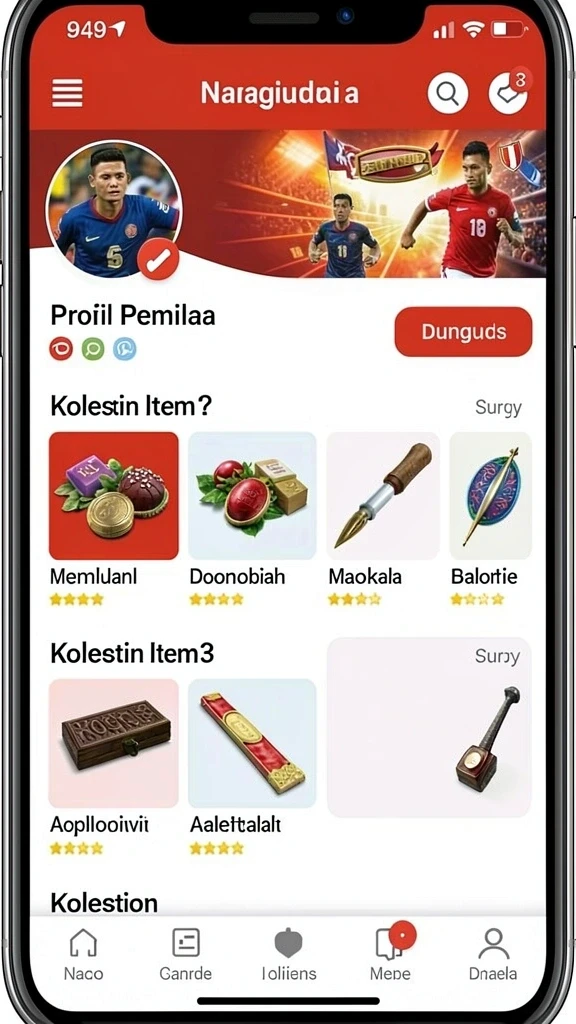 Karakter unik dengan keterampilan berbeda.