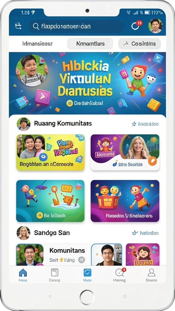 Screenshot pertama menunjukkan antarmuka pengguna yang intuitif.