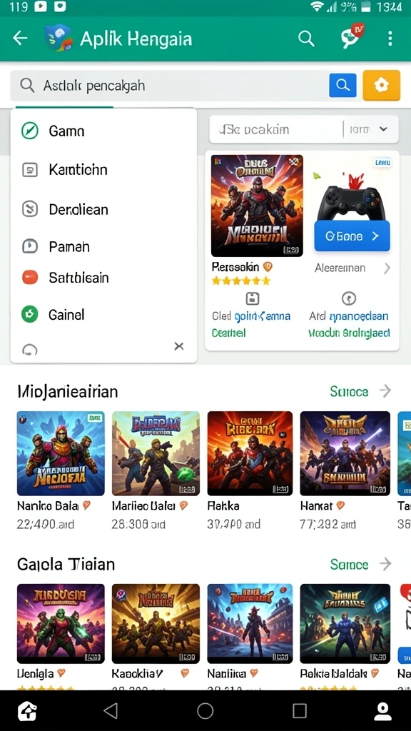 Tampilan antarmuka yang intuitif dan menarik.