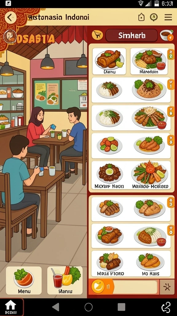 Karakter yang dapat dikustomisasi dengan berbagai pilihan.