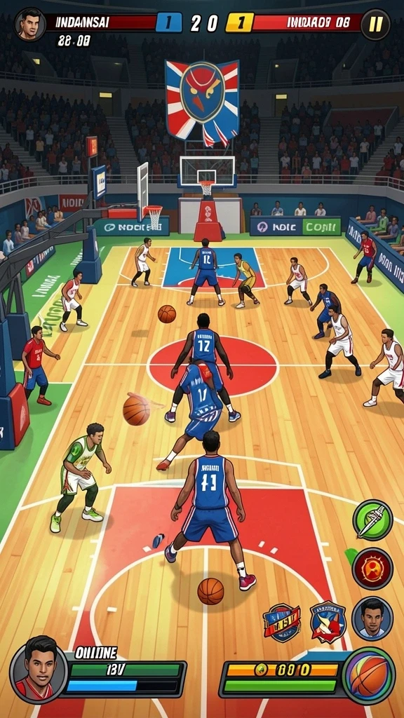 Tampilan grafis yang memukau dari gameplay.
