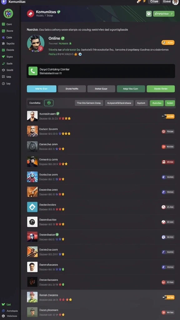 Fitur kompetisi online yang menghubungkan pemain dari seluruh dunia.