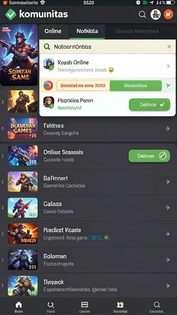 Momen seru saat berkompetisi dengan pemain lain.