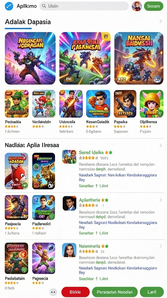 Berbagai mode permainan yang menantang dan seru.