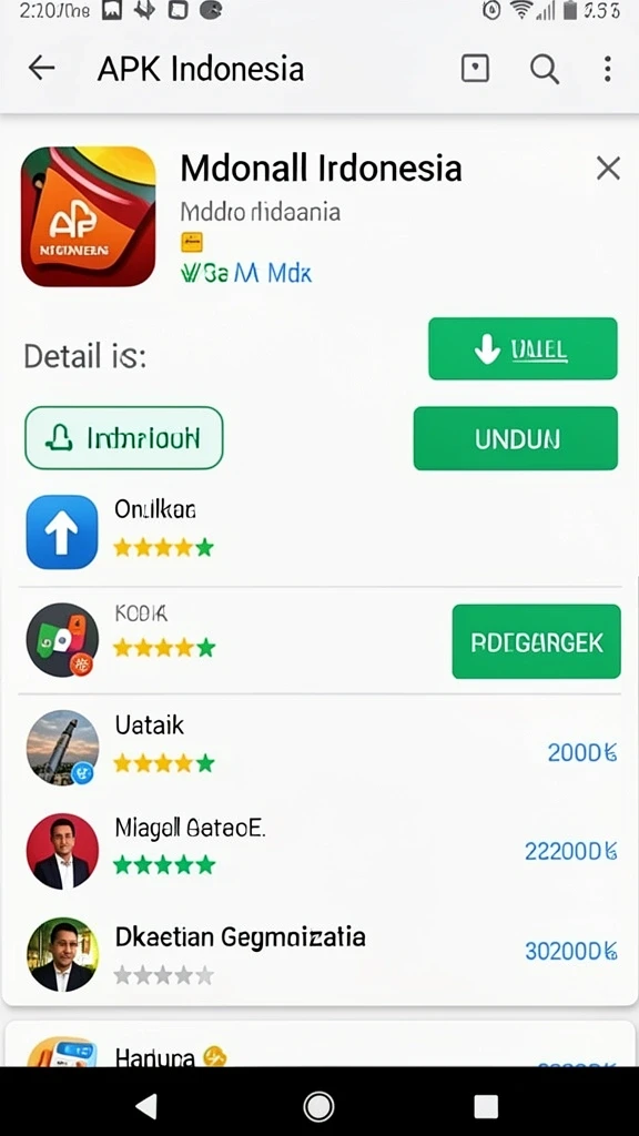Beragam pilihan permainan yang dapat dipilih oleh pemain.