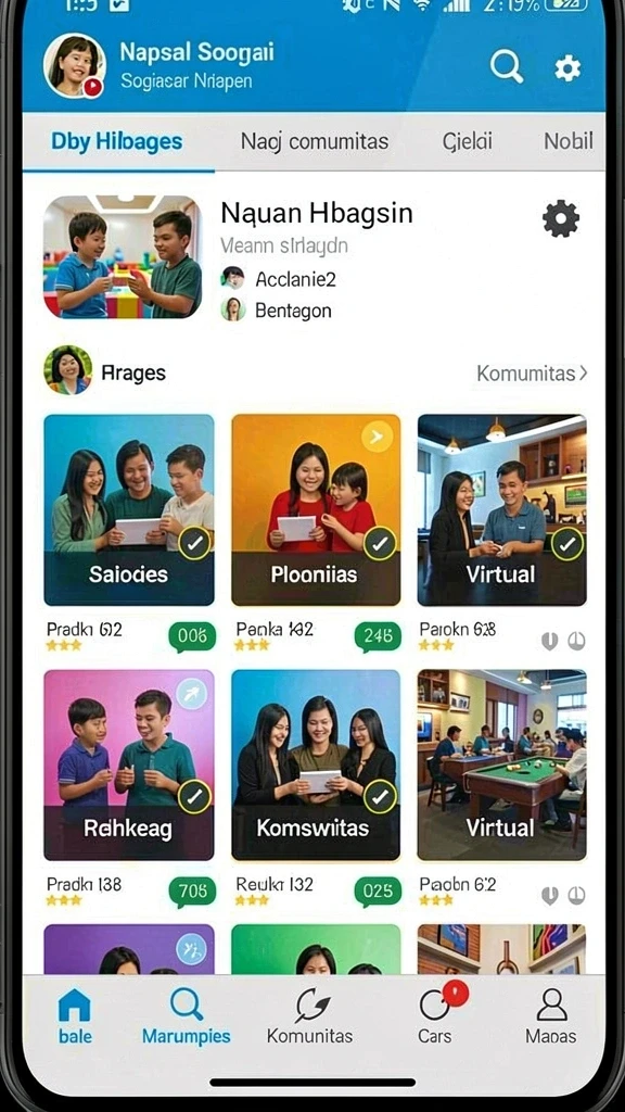 Screenshot menampilkan berbagai permainan slot yang menarik.