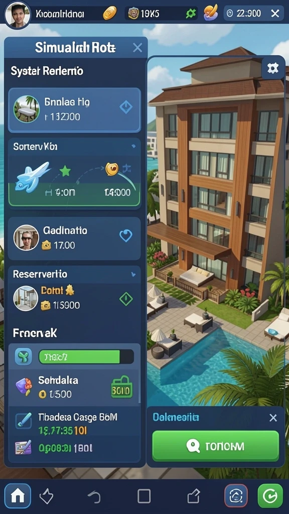 Tampilan awal game yang menarik dan penuh warna.