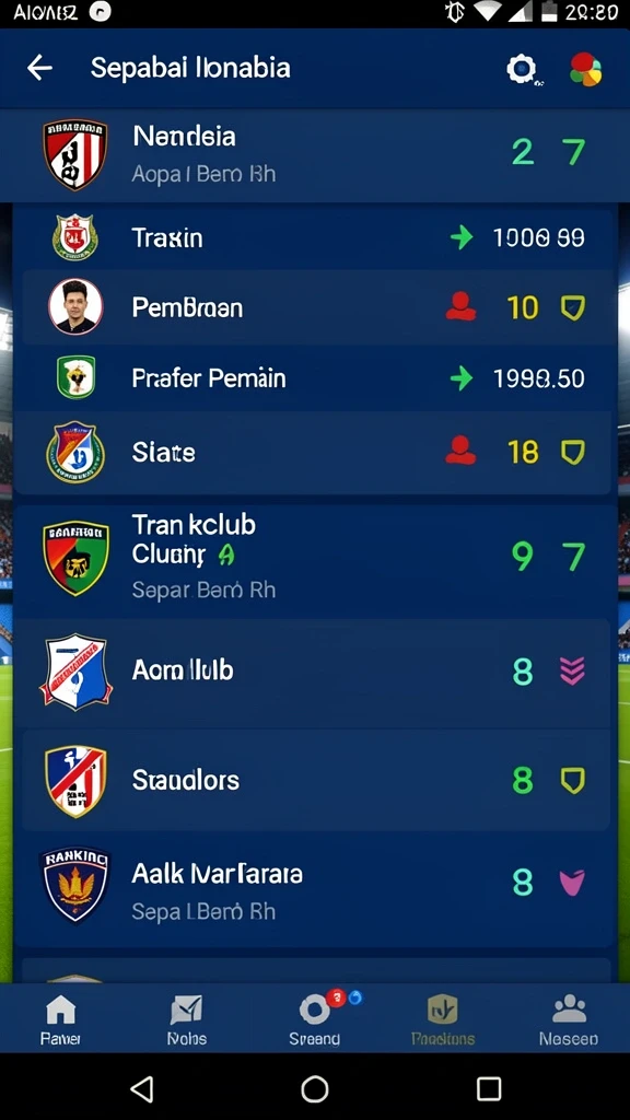Tampilan awal yang menarik dengan desain grafis yang cerah.