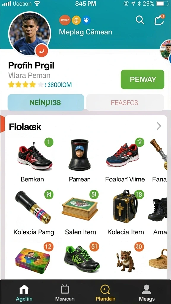 Fitur permainan yang beragam dan menarik.