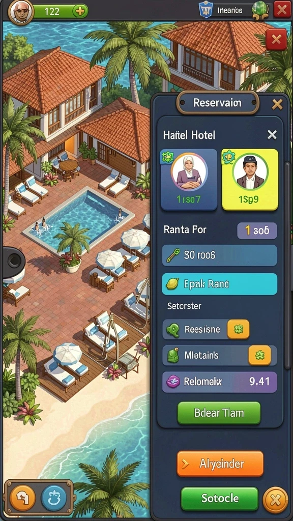 Tampilan menu awal yang menarik dan interaktif.