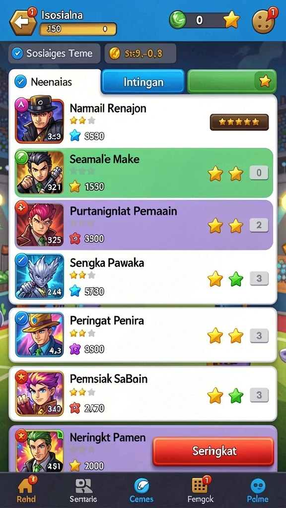 Mode permainan yang berbeda, siap untuk tantangan lebih lanjut.