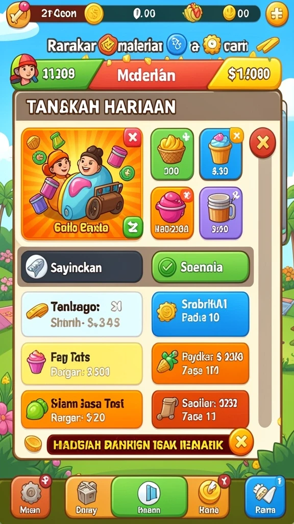 Antarmuka pengguna yang intuitif dan menarik.
