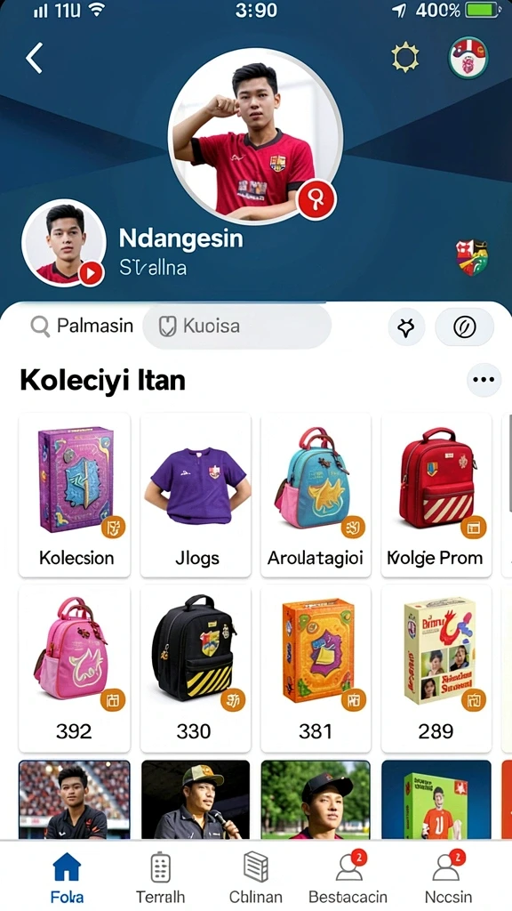 Menu kustomisasi karakter yang beragam.