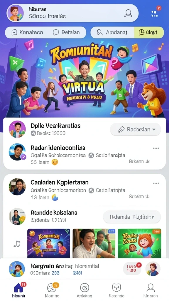 Karakter unik dengan kustomisasi menarik.